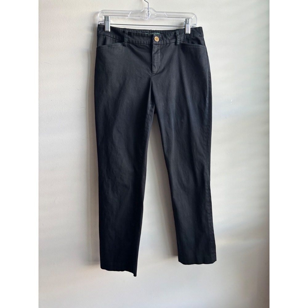 Lauren Ralph Lauren Black Chinos Women Size 4